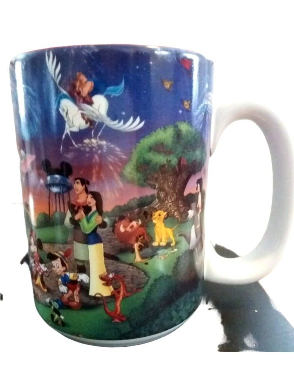 Disney World Character 2000 Mug "Celebrate the Future Hand in Hand" Souvenir